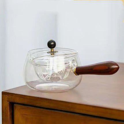 Rotating Glass Teapot