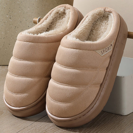 Fashion Solid Plush Slipper