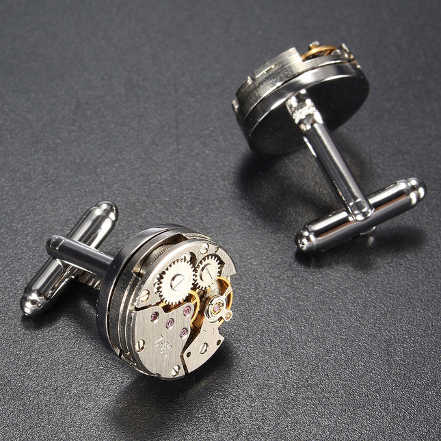 Mechanical Watch New Movement Men's Cufflinks