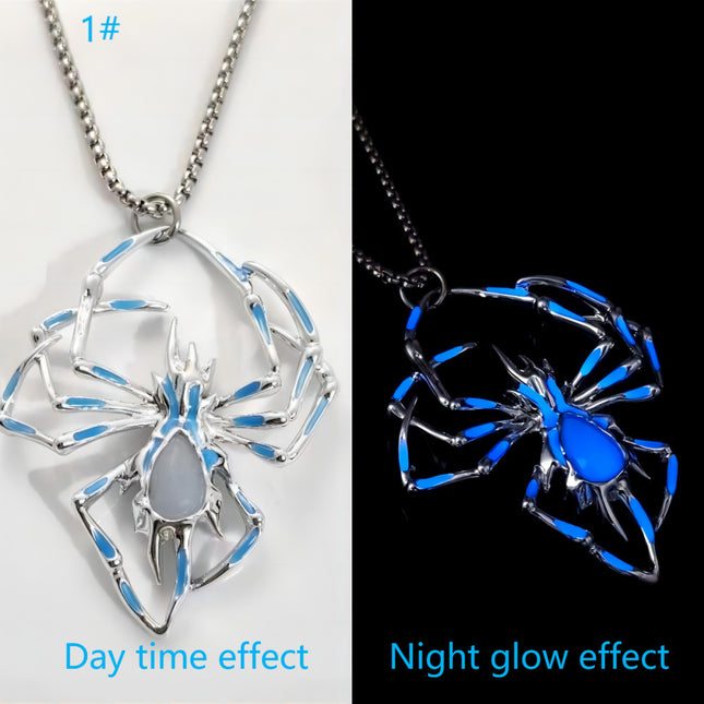 Halloween Luminous Spider Necklace