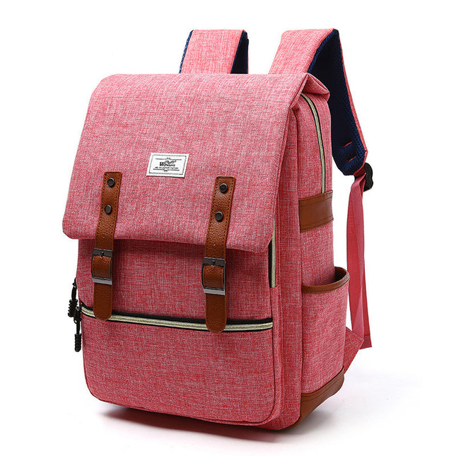 Vintage Canvas Backpack for Men & Women - USB Charging, Laptop & Travel Ready