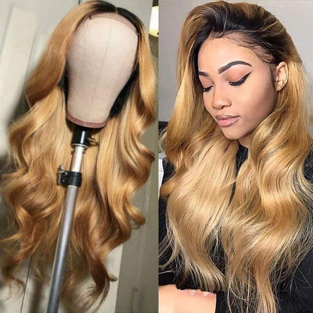 European and American Long Curly Wig