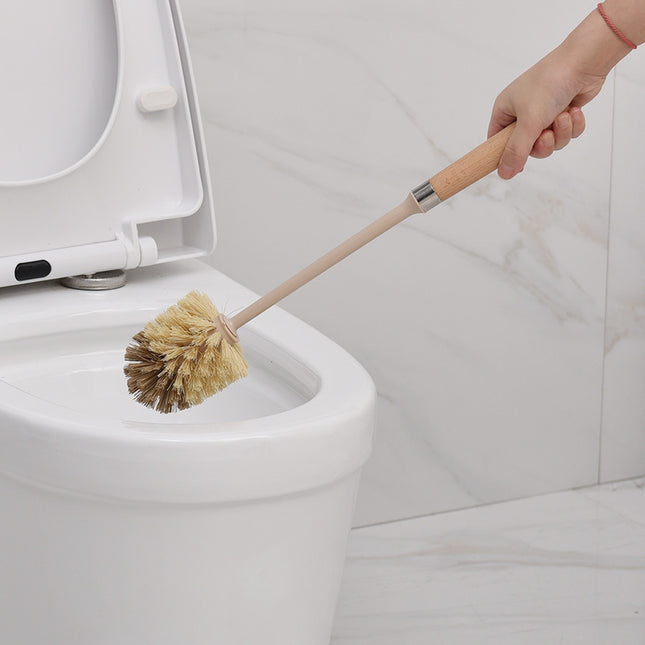 Wooden Handle Toilet & Floor Brush