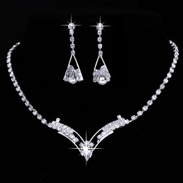 Bride Necklace Earring Jewelry Set