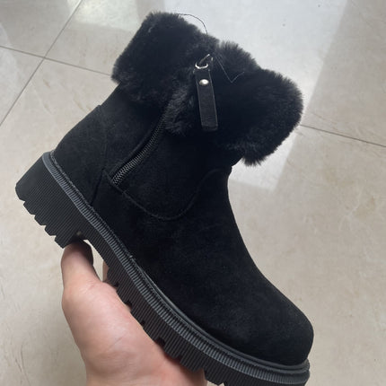 Warm Plush Boots Winter Fashion Side