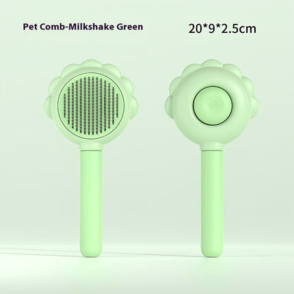 2-in-1 Self-Cleaning Dog Brush & Grooming Comb