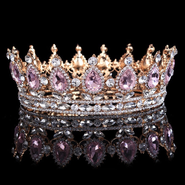 Baroque Bridal Crown Wedding Hair Jewelry