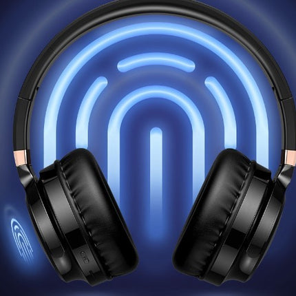 Bluetooth Earphones With Headworn Luminous Folding