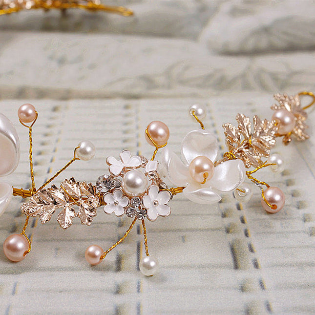 Golden Hoop Luxury Wedding Hair Jewelry
