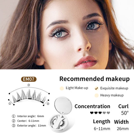 Magnetic False Eyelashes with Integrated Storage Box