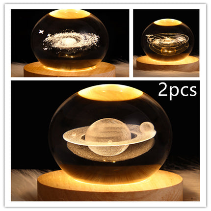 LED Galaxy Crystal Ball Lamp