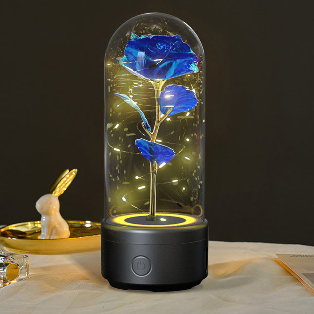 Creative 2-in-1 Rose Flowers LED Light & Bluetooth
