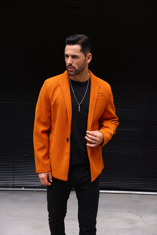 British Wool Polo Collar Trench Coat