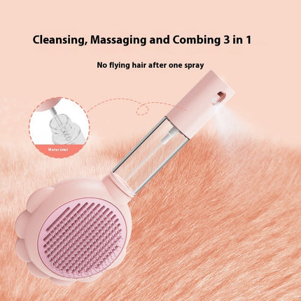 2-in-1 Self-Cleaning Dog Brush & Grooming Comb