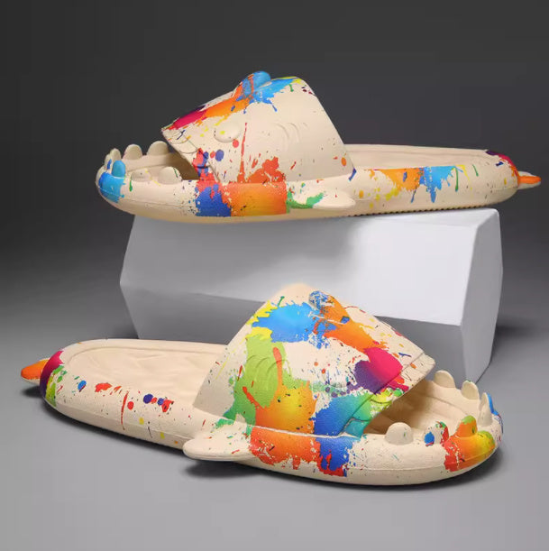 Men's Casual Fecal Feeling Slippers - Comfortable Plastic Sandals
