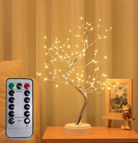New Colored Light Starry Sky LED Copper Wire Rice Tree Lamp