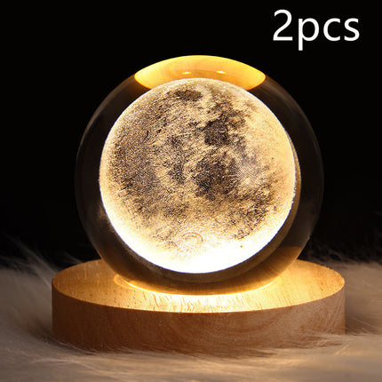 LED Galaxy Crystal Ball Lamp