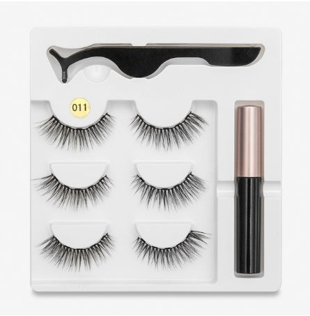 A Pair of False Eyelashes with Magnets