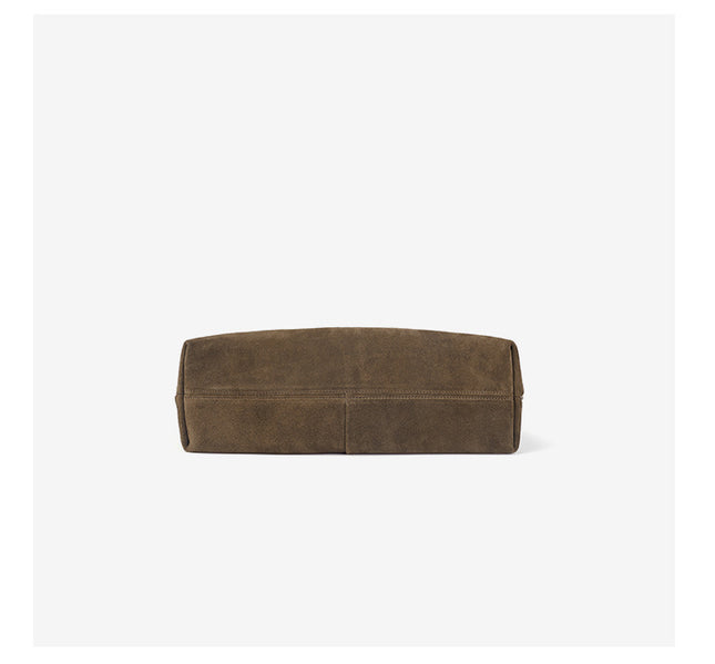 Suede Large Capacity Tote Bag with Top Layer Finish