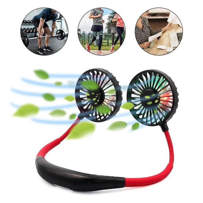 Mini Portable Neckband Fan with Aroma
