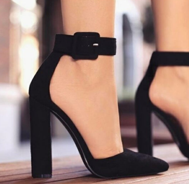 Laix Suede Pumps: Stylish, Comfortable, Sizes 34-43, 4 Colors