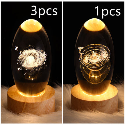 LED Galaxy Crystal Ball Lamp