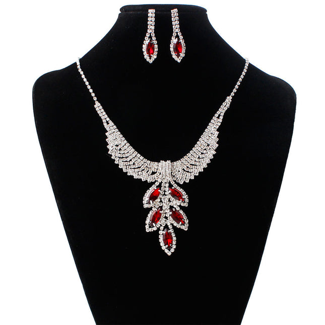 Bridal Jewelry Necklace, Earring Set