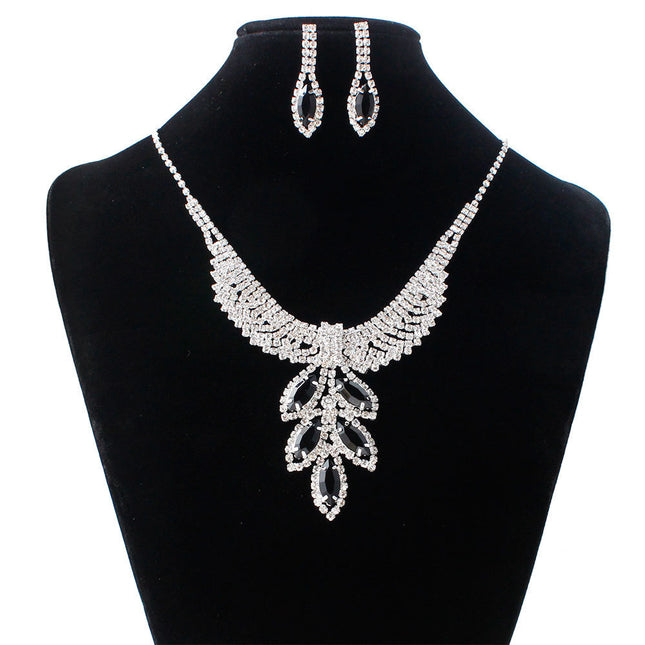 Bridal Jewelry Necklace, Earring Set