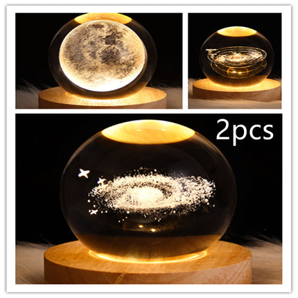 LED Galaxy Crystal Ball Lamp