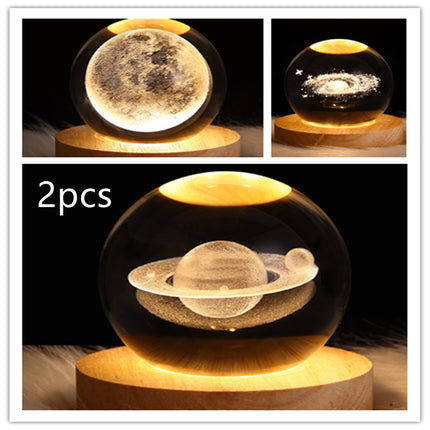 LED Galaxy Crystal Ball Lamp