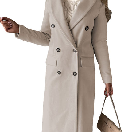 Long Sleeve Lapel Coat