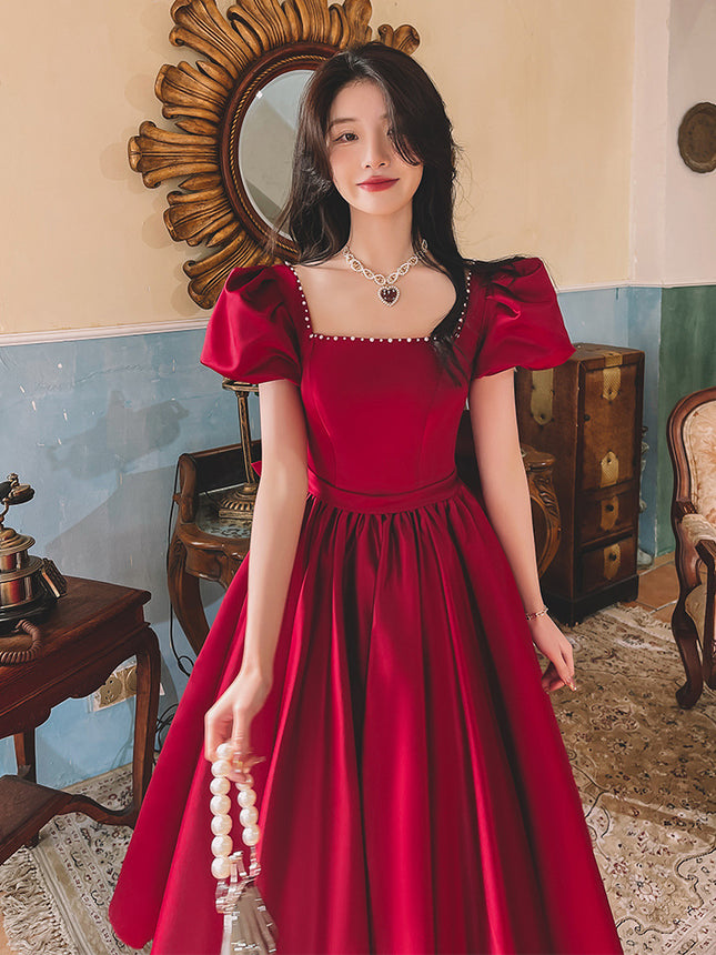 French Princess On The Run Satin Dress