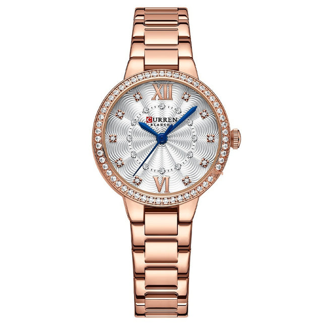 Montre pour femme avec bracelet en acier tendance et décontracté