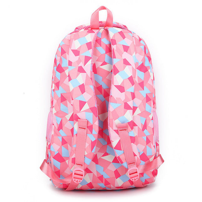 Han Edition College Wind Girls' Double Shoulder Schoolbag for 3-6 Grade Kids