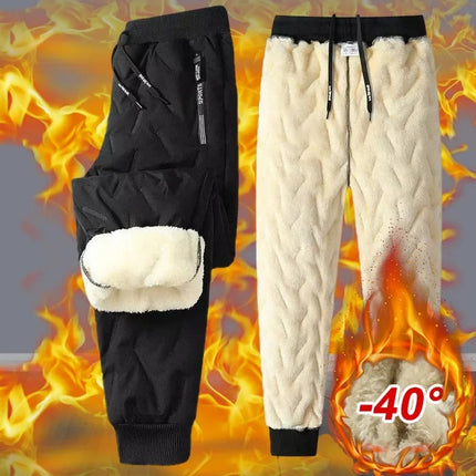 Winter Sweatwear Men Plush Fleece Sweatpants