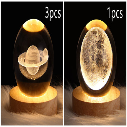 LED Galaxy Crystal Ball Lamp
