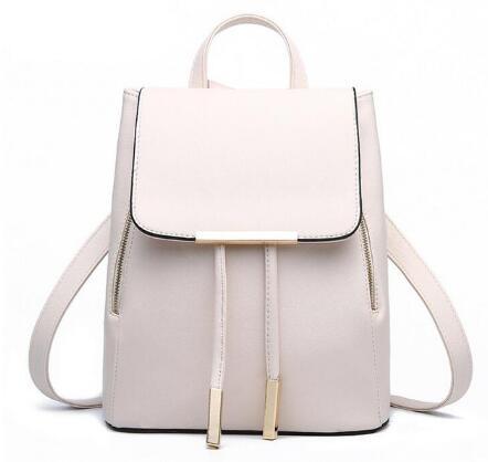 Stylish PU Leather Backpack for Teen Girls - Durable & Fashionable School Bag