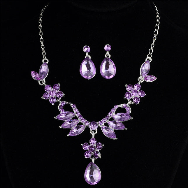 Bridal Necklace Earrings Wedding Jewelry Set