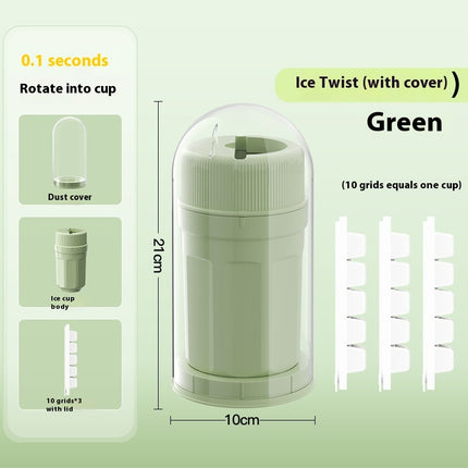 Twisting Ice Cube Tray with Cover