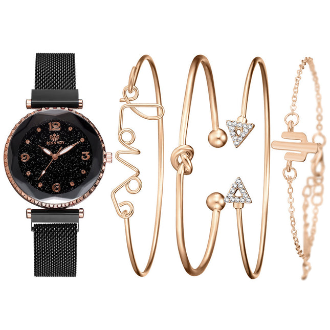Magnet Buckle Fashion Bracelet Wristwatch