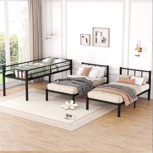 Lits jumeaux superposés et lits jumeaux pour 3 personnes – Espace