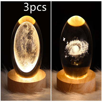 LED Galaxy Crystal Ball Lamp