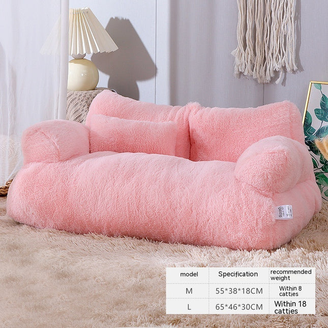 Luxury Winter Plush Cat & Dog Bed