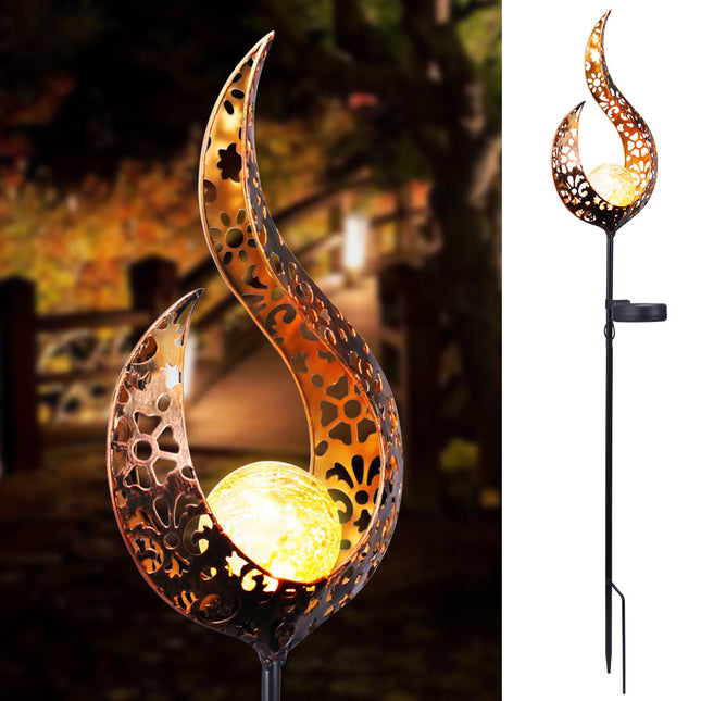 Flame Shape Design Solar LED Lamp