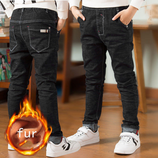 Boys' Plus Fleece Jeans