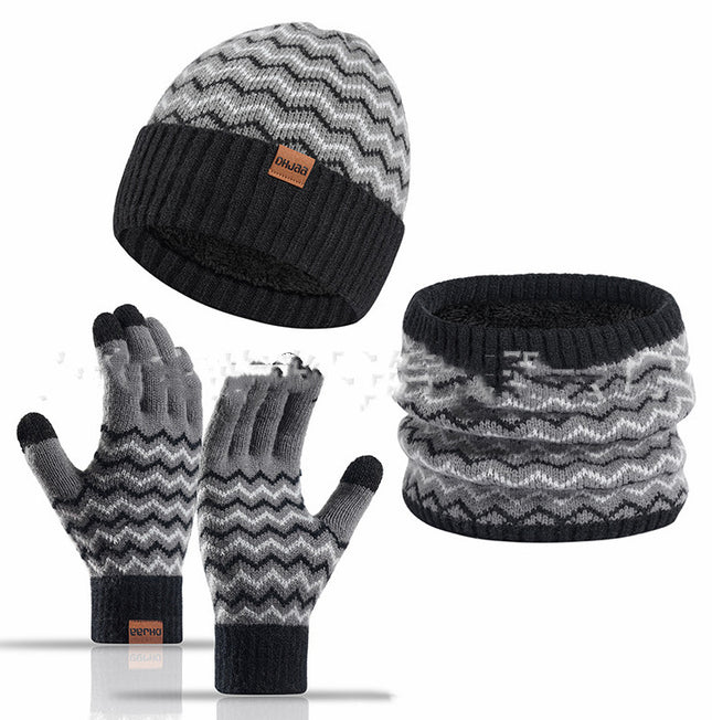 Cache-cou d'hiver chaud pour homme, bonnet tricoté résistant au froid