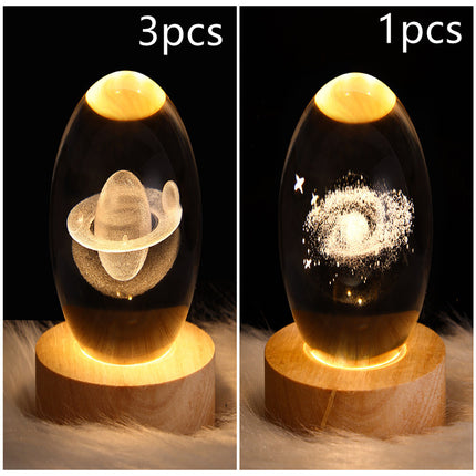 LED Galaxy Crystal Ball Lamp