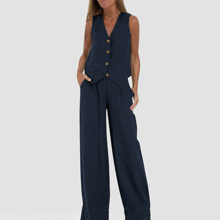 Summer Vest Suit & Trousers Set