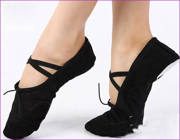 Belly Dance Ballet Canvas Practice Shoes Soft Bottom