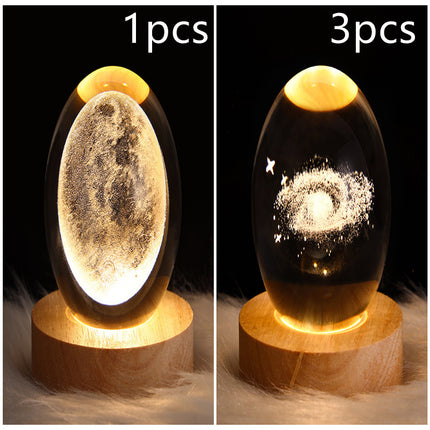 LED Galaxy Crystal Ball Lamp